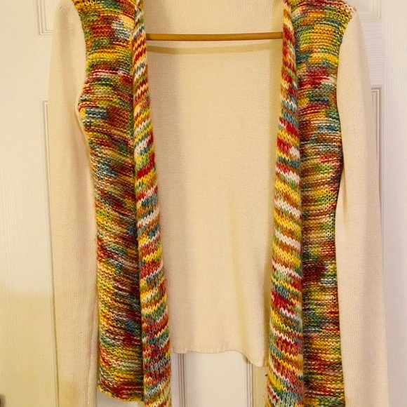 Colorful No Button Sweater - Picture 3 of 7